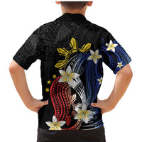 Personalized Philippines Tribal Family Matching Mermaid Dress and Hawaiian Shirt Tropical Waves - Plumeria
