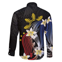 Personalized Philippines Tribal Family Matching Mermaid Dress and Hawaiian Shirt Tropical Waves - Plumeria