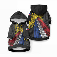 Philippines Sun Pet Hoodie Pasifika Tribal Style