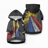 Philippines Sun Pet Hoodie Pasifika Tribal Style