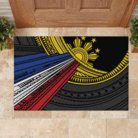 Philippines Sun Rubber Doormat Pasifika Tribal Style