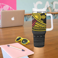 Philippines Sun Tumbler With Handle Pasifika Tribal Style