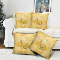 Hawaii Oahu Island Flowers Lei Pillow Cover Yellow Ilima Mix Plumeria