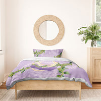 Hawaii Kauai Island Flowers Lei Bedding Set Mokihana Lei