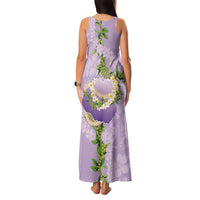 Hawaii Kauai Island Flowers Lei Family Matching Tank Maxi Dress and Hawaiian Shirt Mokihana Lei LT7 - Polynesian Pride