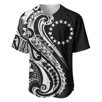 Kia Orana Cook Islands Baseball Jersey Kerekere Plumeria Tropical Waves - Polynesian Pride