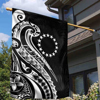 Kia Orana Cook Islands Garden Flag Kerekere Plumeria Tropical Waves - Polynesian Pride