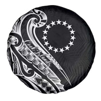 Kia Orana Cook Islands Spare Tire Cover Kerekere Plumeria Tropical Waves - Polynesian Pride