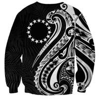 Kia Orana Cook Islands Sweatshirt Kerekere Plumeria Tropical Waves - Polynesian Pride