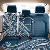 Kia Orana Cook Islands Back Car Seat Cover Auika Plumeria Tropical Waves - Polynesian Pride