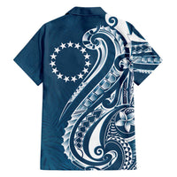 Kia Orana Cook Islands Family Matching Puletasi and Hawaiian Shirt Auika Plumeria Tropical Waves - Polynesian Pride