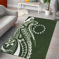 Kia Orana Cook Islands Area Rug Matie Plumeria Tropical Waves - Polynesian Pride