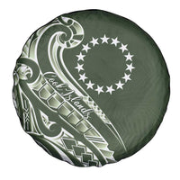 Kia Orana Cook Islands Spare Tire Cover Matie Plumeria Tropical Waves - Polynesian Pride