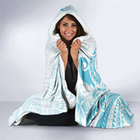 Kia Orana Cook Islands Hooded Blanket Moana Plumeria Tropical Waves - Polynesian Pride
