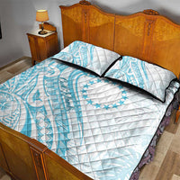 Kia Orana Cook Islands Quilt Bed Set Moana Plumeria Tropical Waves - Polynesian Pride