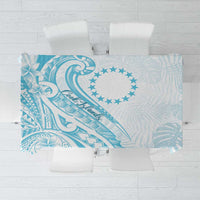 Kia Orana Cook Islands Tablecloth Moana Plumeria Tropical Waves - Polynesian Pride
