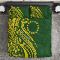 Kia Orana Cook Islands Bedding Set Plumeria Tropical Waves - Polynesian Pride