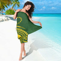 Kia Orana Cook Islands Sarong Plumeria Tropical Waves - Polynesian Pride