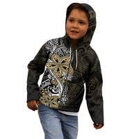 Polynesian Pride Kid Hoodie Tiare With Plumeria Mix Style LT7 - Polynesian Pride