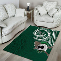 Hawaii Rainbow Warriors Alumni Area Rug Ti Maile Lei - Glory For The Warriors