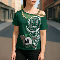 Hawaii Rainbow Warriors Alumni Personalized Cross Shoulder Shirt Ti Maile Lei - Glory For The Warriors