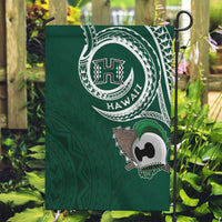 Hawaii Rainbow Warriors Alumni Garden Flag Ti Maile Lei - Glory For The Warriors