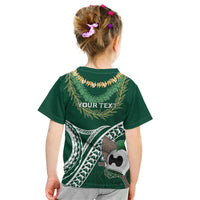 Hawaii Rainbow Warriors Alumni Personalized Kid T Shirt Ti Maile Lei - Glory For The Warriors