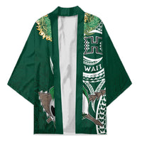 Hawaii Rainbow Warriors Alumni Personalized Kimono Ti Maile Lei - Glory For The Warriors