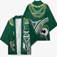 Hawaii Rainbow Warriors Alumni Personalized Kimono Ti Maile Lei - Glory For The Warriors