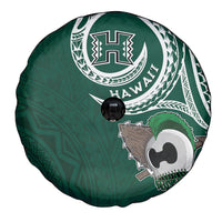 Hawaii Rainbow Warriors Alumni Spare Tire Cover Ti Maile Lei - Glory For The Warriors