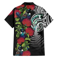 Meri Kirihimete New Zealand Family Matching Puletasi and Hawaiian Shirt Tui on Pohutukawa LT7 - Polynesian Pride