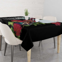 Meri Kirihimete New Zealand Tablecloth Tui on Pohutukawa