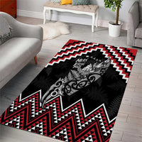 New Zealand Christmas Taniko Poutama Area Rug Mountainscape Maori Fern - Polynesian Pride
