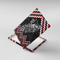 New Zealand Christmas Taniko Poutama Canvas Wall Art Mountainscape Maori Fern - Polynesian Pride