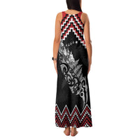 New Zealand Christmas Taniko Poutama Family Matching Tank Maxi Dress and Hawaiian Shirt Mountainscape Maori Fern - Polynesian Pride