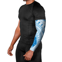 Bula Fiji Classic Masi Tapa Arm Sleeves Turquoise - Polynesian Pride