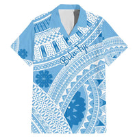 Bula Fiji Classic Masi Tapa Family Matching Mermaid Dress and Hawaiian Shirt Turquoise - Polynesian Pride