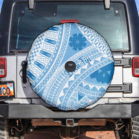 Bula Fiji Classic Masi Tapa Spare Tire Cover Turquoise - Polynesian Pride
