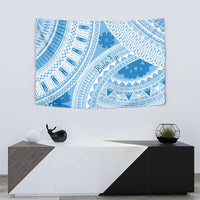 Bula Fiji Classic Masi Tapa Tapestry Turquoise - Polynesian Pride