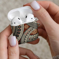 Bula Fiji Classic Masi Tapa AirPods Case Vintage Brown - Polynesian Pride