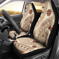 Bula Fiji Classic Masi Tapa Car Seat Cover Vintage Beige - Polynesian Pride