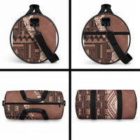 Bula Fiji Duffle Bag Tribal Masi Tapa - Brown