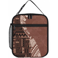 Bula Fiji Lunch Bag Tribal Masi Tapa - Brown