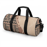 Bula Fiji Duffle Bag Tribal Masi Tapa - Beige