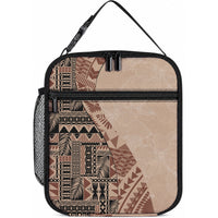 Bula Fiji Lunch Bag Tribal Masi Tapa - Beige