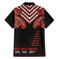 Maori Waitangi Family Matching Off Shoulder Short Dress and Hawaiian Shirt Kotahitanga Poutama Mix Whakairo LT7 - Polynesian Pride