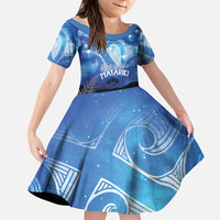 NZ Maori Matariki Scenery Family Matching Off Shoulder Maxi Dress and Hawaiian Shirt Galaxy Sky