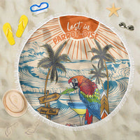 Christmas In July - Hawaii Retro Beach Blanket Lost In Parrot-dise