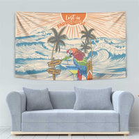 Christmas In July - Hawaii Retro Tapestry Lost In Parrot-dise