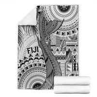 Fiji Rugby Bula Masi Blanket Fish Tail Kaivity Cibi - White